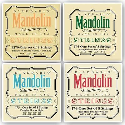 D'Addario J74 Mandolin Strings, Phosphor Bronze, Medium, 11-40