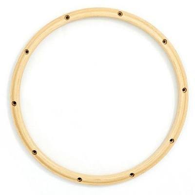 Gibraltar 14" 10-Lug Batter Side Drum Hoop, Contoured Maple Wood Design for Vintage Look & Warm Fat Tone, Adds Powerful Rimshot Attack & Expressive Snare Response (SC-1410WTT)