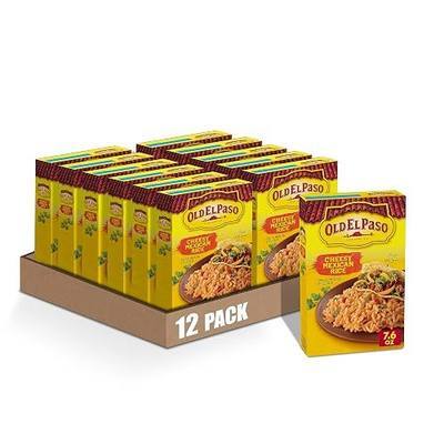 Old El Paso Cheesy Mexican Rice, 7.6 oz. (Pack of 12) | Fluffy Rice with Bold Cheese Flavor & Spices, Stovetop or Microwave Prep, Pairs with Tacos & Enchiladas