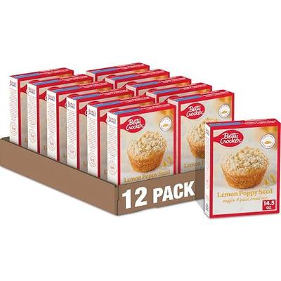 Betty Crocker Muffin and Quick Bread Mix, Lemon Poppy Seed With Streusel, 14.5 oz (Pack of 12)