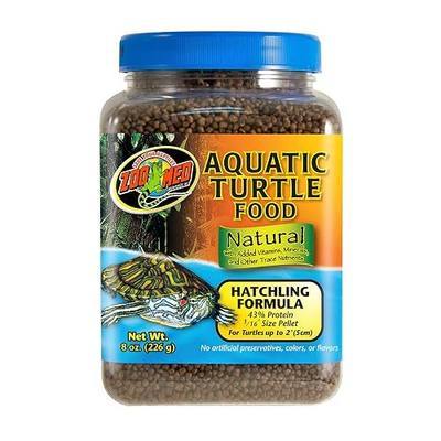 Zoo Med Natural Aquatic Turtle Food, Hatchling Formula, 8-Ounce