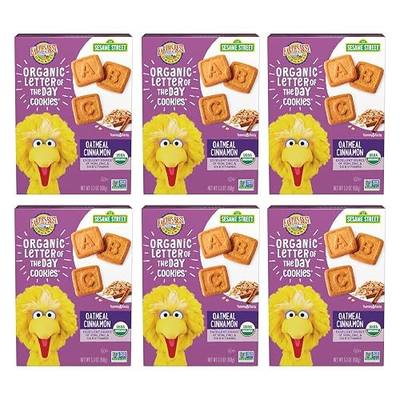 Earth's Best Organic Letter of the Day Cookies for Toddlers 2 Years Old and Up, Oatmeal Cinnamon Flavor, 5.3 Ounce Box (Pack of 6)