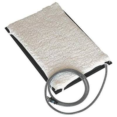 Farm Innovators HM-60S 13 x 19 In Plastic Heated Pet Mat with Fleece Cover and Heavy Duty Anti Chew Cord Protector for Dogs, Cats, and More, 60W