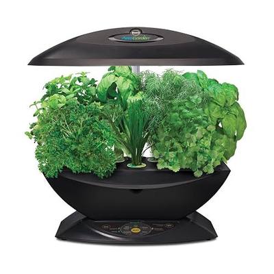 AeroGarden Miracle-Gro 7 Indoor Garden with Gourmet Herb Seed Kit, Black