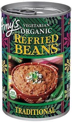 Amy's, Refried, Pinto Beans, Gluten Free, Organic, Vegetarian, Traditional, 15.4 oz, Pack of 12