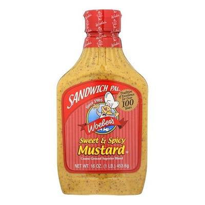 Woeber's Sandwich Pal Sweet & Spicy Mustard, Six 16-Ounce Units (96-Ounces)