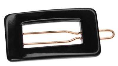 France Luxe Mini Portrait Tige Boule Barrette - Black