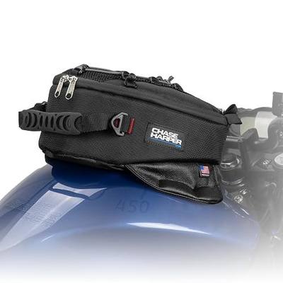 Chase Harper USA 450 Magnetic Tank Bag, Water-Resistant, Tear-Resistant, Industrial Grade Ballistic Nylon with Anti-Scratch Rubberized Polymer Bottom, Strong Neodymium Magnets – Black