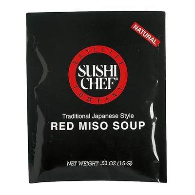 Sushi Chef, Soup Red Miso, 0.53 Oz (Pack Of 12)