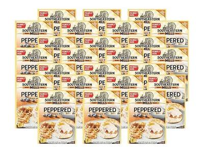 Southeastern Mills Gravy Mix Packet, Peppered Gravy Mix, Makes 3 ½ Cups of Gravy, Just Add Water, Family Size Packet, 4.5-Ounce Packet (Pack of 24 Packets)