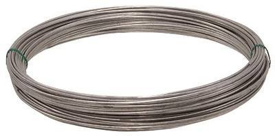 Hillman 122065 Galvanized Solid Wire 14 Gauge 100 Ft Coil | Zinc finish , Solid steel wire holds up to 75lb for tying, fencing, bailing, or DIY use , Malleable for easy handling