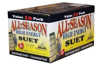Heath Outdoor Products birds DD4-10 All Season High Energy Suet Cake, Case Of 10