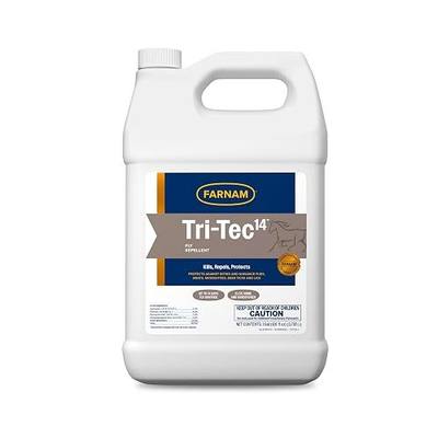 Farnam Tri-Tec 14 Fly Spray for Horses – Long-Lasting Insect Repellent Kills and Repels Flies, Gnats, Ticks & Mosquitoes, Conditions Coat – Up to 14 Days Protection – 128 oz