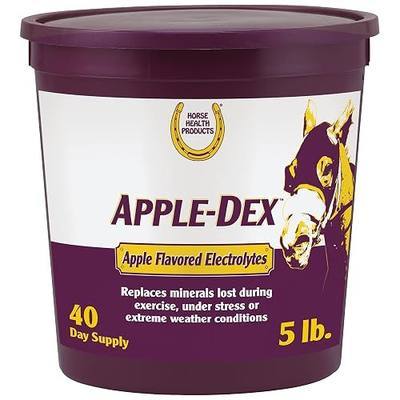 Farnam Horse Health Apple-Dex Apple Flavored Electrolytes Powder for Horses, 5 pound