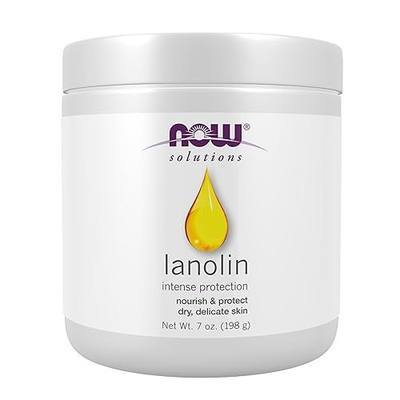 NOW Solutions, Pure Lanolin, Wind and Harsh Environment Skin Protectant, Thick Jelly, For Rough Dry Skin, 7-Ounce