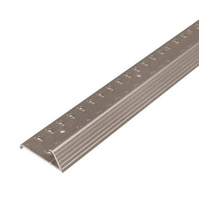 M-D Building Aluminum Carpet Gripper, Pewter, 1-3/8in x 36in | Finished Edge Transition, Secures Exposed Carpet, Prevents Fraying Curling, Screw Nail Fasteners, Cut-To-Length