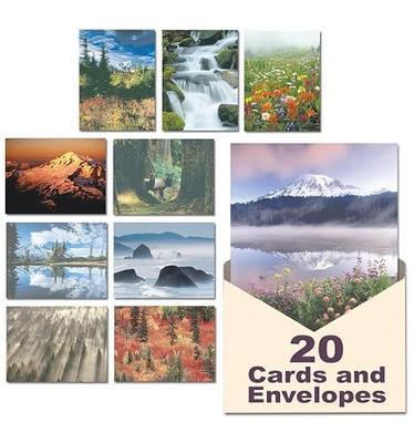 Leanin Tree Pacific Northwest Stationary Blank Cards, 5x7 Set Of 20