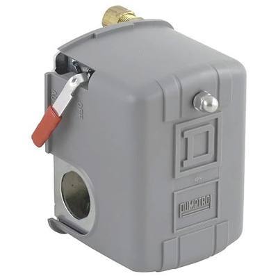 Schneider Electric Square D by Schneider Electric 9013FSG2J24M4 Air-Pump Pressure Switch, NEMA 1, 40-60 psi Pressure Setting, 20-65 psi Cut-Out, 15-30 psi Adjustable Differential, Low-Pressure Cut-Off
