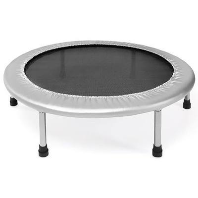 Stamina 36" Foldable Mini Trampoline Rebounder for Adults with Smart Workout App, Black - Portable Fitness Equipment for Home Gym, Cardio and Jumping Training Exercise
