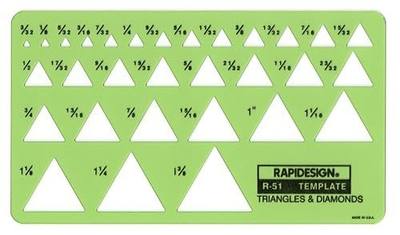 Triangles and Diamonds Template, 1 Each (R51)