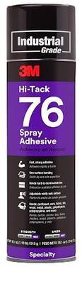 3M Hi-Tack 76 Spray Adhesive, Clear, 18.1-Ounce