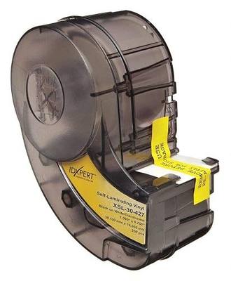 Brady XSL-30-427 Idxpert 1.5" Height, 0.75" Width, B-427 Self-Laminating Vinyl, Black On White And Translucent Color Label (250 Per Cartridge)