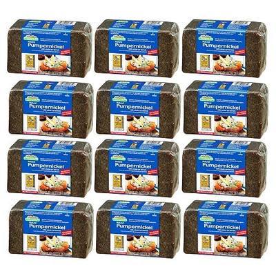 Mestemacher Pumpernickel Bread, 17.6 Oz – Authentic German Whole Rye Pumpernickel Bread, Dense European Bread, High Fiber, Non-GMO, Ready to Eat, Long Shelf Life (Pack of 12)