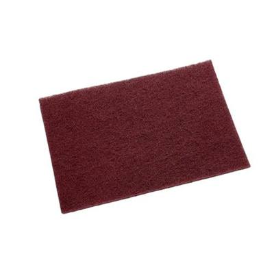 3M Scotch-Brite General Purpose 7447 Hand Pad, Very Fine Grade, 6 in x 9 in, Pack of 20, Aluminum Oxide, Surface Preparation, Scuffing, Blending, Cleaning, Maroon