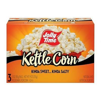 Jolly Time KettleMania Popcorn, 3 Oz, 3 Ct