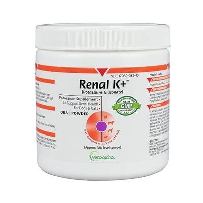 Vetoquinol Renal K - Potassium Supplement Powder for Dogs & Cats - Supports Kidney Health & Pet Wellness - Unflavored Oral Supplement - 3.5oz