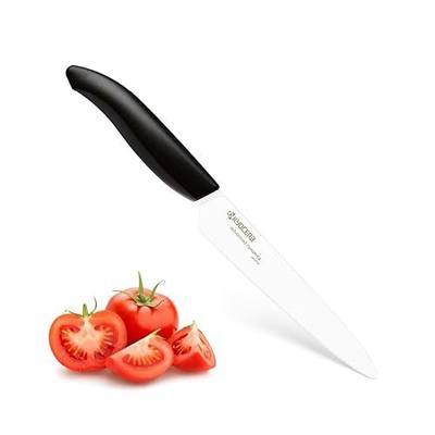 KYOCERA Revolution 5” Ceramic Utility Knife – Micro-Serrated Tomato Blade