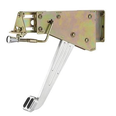 Lokar EFB-9001 Billet Aluminum Under-The-Dash Foot Operated Emergency Brake with Rubber