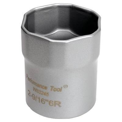 Performance Tool W83245 1/2 Drive Rounded Lock Nut Socket, 2-9/16" Used on Dodge trucks with Dana 60 manual hubs