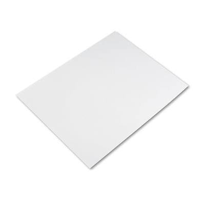 Pacon 104159 Peacock Four-Ply Railroad Board, 22 x 28, White, 25/Carton