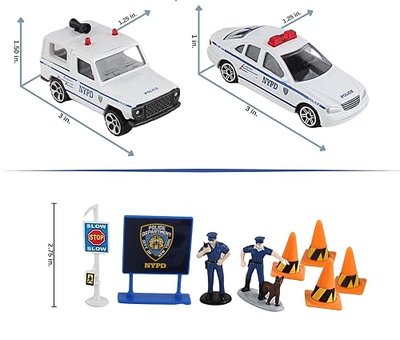 Daron NYPD Gift Pack, 10-Piece, Inches