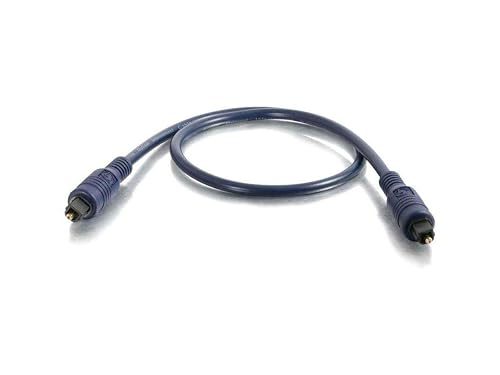 C2G/ Cables To Go 40393 Velocity Toslink Optical Digital Cable, Blue (16.4 Feet, 5 Meters)