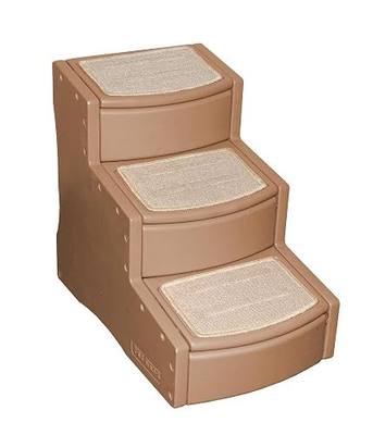 Pet Gear Easy Step III Pet Stairs, 3-step/for cats and dogs up to 150-pounds, Large, Cocoa
