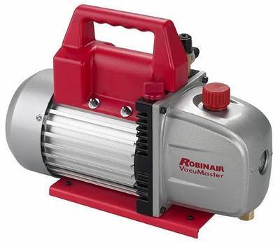 Robinair 15500 VacuMaster Economy Vacuum Pump for Air Conditioning and Refrigeration Service; 2-Stage Pump, 5 CFM Free Air Displacement, 1/3HP 115V/60HZ Motor, 35 Micron Rating