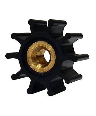 Jabsco 9200-0023-P, Nitrile, Drive Type 4, 10 Blade, 1-19/32 Diameter, 3/4 Width, 5/16 Shaft, Brass Insert