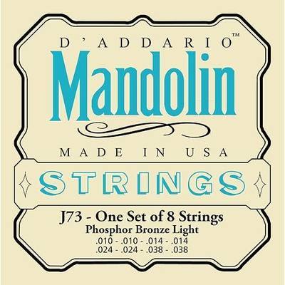 D'Addario J73 Mandolin Strings, Phosphor Bronze, Light, 10-38