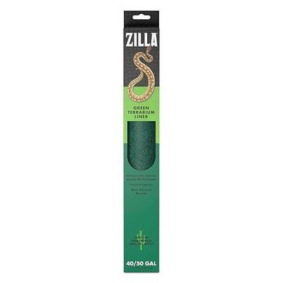 Zilla Reptile Terrarium Bedding Substrate Floor Liner, Green, 40BR/50G, 17.25" x 35.25" | 40BR/50G, 17.25"x35.25"