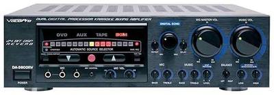 VocoPro DA-9800 RV 600W Professional Digital Key Control Mixing Amplifier with DSP Reverb