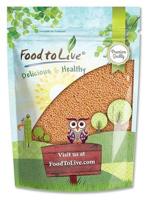 Food to Live Yellow Mustard Seeds, 5 Pounds - Whole Spice, Vegan, Kosher, Bulk. Spicy, Pungent Flavor. Rich in Selenium, Fiber