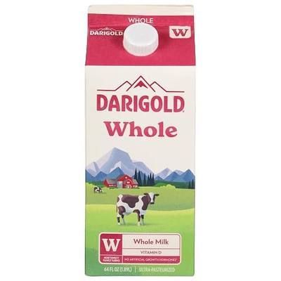 Darigold, Whole Milk, Ultra Pasteurized, Half Gallon, 64 oz
