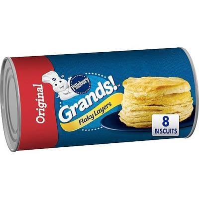 Pillsbury Grands! Flaky Layers, Original Refrigerated Biscuit Dough, 8 Ct, 16.3 oz