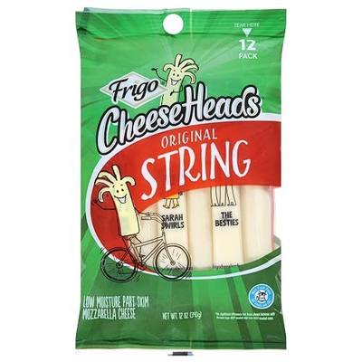 Frigo® Cheese Heads® Original Mozzarella String Cheese Snacks, 12 oz, 12 Count