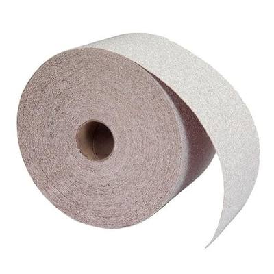 Norton A275OP PSA Adhesive Sandpaper Roll, 120 Grit Sandpaper, Woodworking and Automotive Sand Paper, 2-3/4 Inch Wide, Continuous Roll of 30 Yards