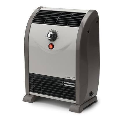 Lasko 5812 Air-Flow Heater with Temperature-Regulation System, Silver; Gray