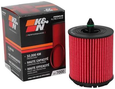 K&N Oil Filter: 20,000 Mile Engine Protection, High Efficiency, HP-7000 | Compatible with Select BUICK/CHEVROLET/POLARIS/SAAB (See Product Description for Select Models)