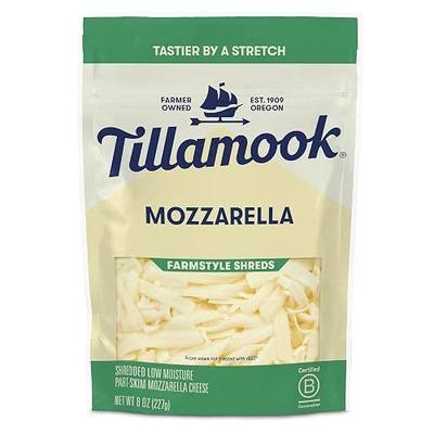 Tillamook Mozzarella Shredded Cheese, 8 oz (Packaging May Vary)